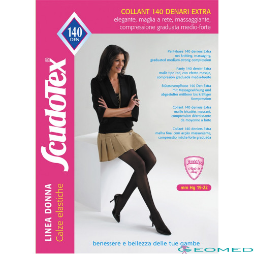 490 Колготки компрессионные 1 класса Scudotex (19-22 mmHg) 140 den коричневый